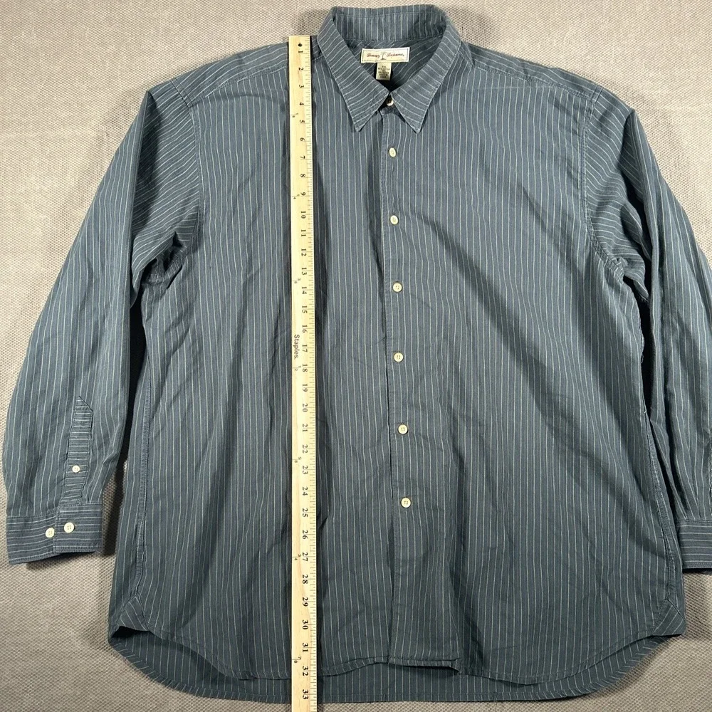 Tommy Bahama Long Sleeve Shirt Mens 2XL Button Up Green